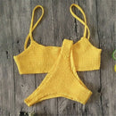 Bikiniset met plooien