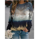 Mountain Printed Pullover Sweatshirts