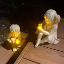 Children with Sun Flares Garden Statues