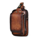 Ægte læder herre waist bag