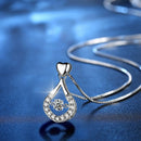 Water Drop Crystal Pendant Necklace
