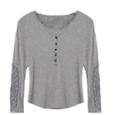 Lace Shirt Long Sleeve 