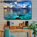 Blue Sky Seascape Wall Art