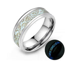 Lichtgevende Keltische Draak Ring