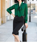 Vrouwen Fancy Blouse met Strik