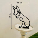 Minimalistisk Hundekunst Skulptur