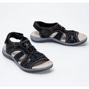 Ronde open teen sandalen