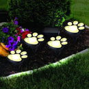 Paw Print Solar Lights