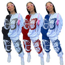 Sommerfugleprintet Bomulds Tracksuit