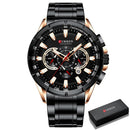 Curren 3 wijzerplaten Chronograaf Luxe Polshorloge