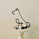 Minimalistisk Hundekunst Skulptur