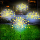 Vandtæt Have Solcelle Fyrværkeri Lampe