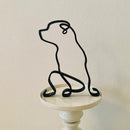 Minimalistisk Hundekunst Skulptur