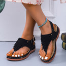 Strand Tassel Sandalen