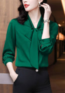 Vrouwen Fancy Blouse met Strik