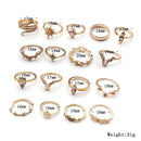 Bohemian Knuckle Ring Set