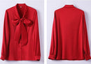 Vrouwen Fancy Blouse met Strik