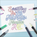 12 kleuren Self-Outline Metallic Markers