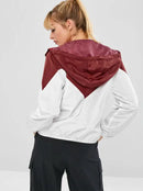Tofarvet Windbreakerjakke