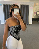 Tube Crop Bandana Tops 
