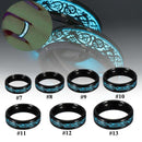 Lichtgevende Keltische Draak Ring