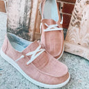 Dames Canvas Lace-Up Loafers