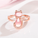 Opaal Kat Ring