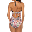 Boho one-piece swimsuit 