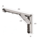 Foldbar væghyldeholder (2 stk.)