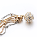 Gouden Kogel Bergkristal Ketting