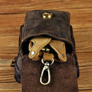 Ægte læder herre waist bag