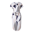 Printed Asymmetrical Midi Dress