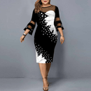 Plus Size Zonnebloem Print Vrijetijdskleding