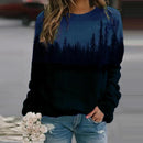 Mountain Printed Pullover Sweatshirts
