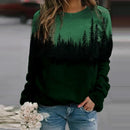 Mountain Printed Pullover Sweatshirts
