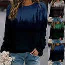 Mountain Printed Pullover Sweatshirts