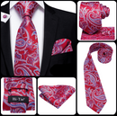 Hi-Tie | Sæt med slips i silke og paisley