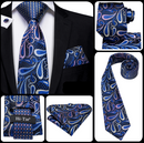 Hi-Tie | Sæt med slips i silke og paisley