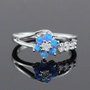 Bloem Opaal Kristal Ring