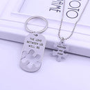 The Love Between Us Will Be Forever and Ever Puzzle Necklace