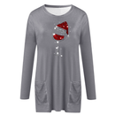 Wijn & kerstmuts Sweatshirt voor vrouwen