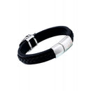 Stål Punk Dødningehoved Læderarmbånd