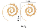 Bohemian Spiral Hippie Earrings