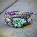 Healing Turquoise Protection Wrap Bracelet