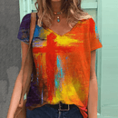 Vintage Cross Graphic T-shirts