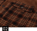 Flannel checked winter coat