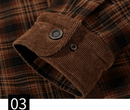 Flannel checked winter coat