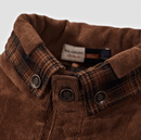 Flannel checked winter coat