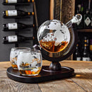 Globe Whiskey Decanter Set