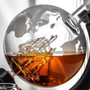 Globe Whiskey Decanter Set
